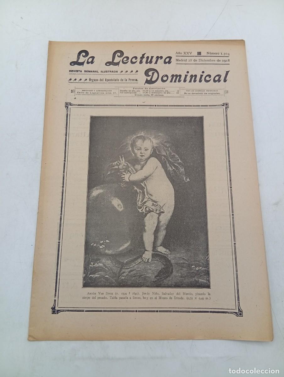 Coleccionismo de revistas y peri&oacute;dicos: LECTURA DOMINICAL. A&Ntilde;O XXV. N&ordm; 1304. A&Ntilde;O 1918. ARTE CRISTIANO. DON ANTOLIN LOPEZ PELAEZ... LEER