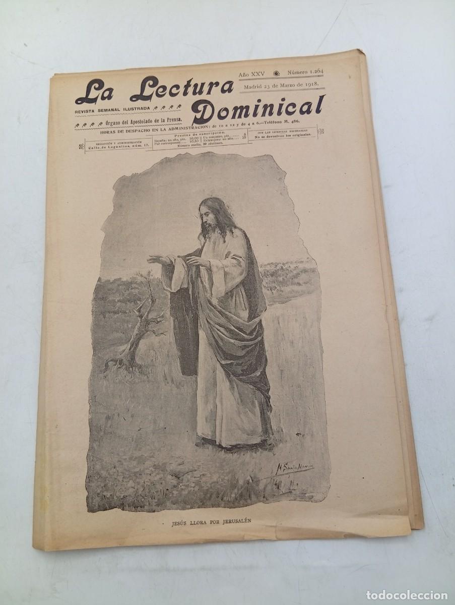 Coleccionismo de revistas y peri&oacute;dicos: LECTURA DOMINICAL. A&Ntilde;O XXV. N&ordm; 1264. A&Ntilde;O 1918. JES&Uacute;S LLORA POR JERUSALEN. SEMANA SANTA. LA A... LEER