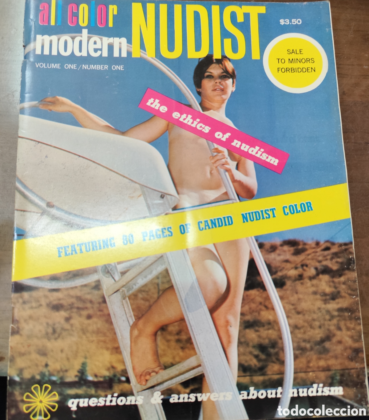 Coleccionismo de revistas y peri&oacute;dicos: Revista nudista Modern nudist all color volumen one. N.1. en ingl&eacute;s. Er&oacute;tica