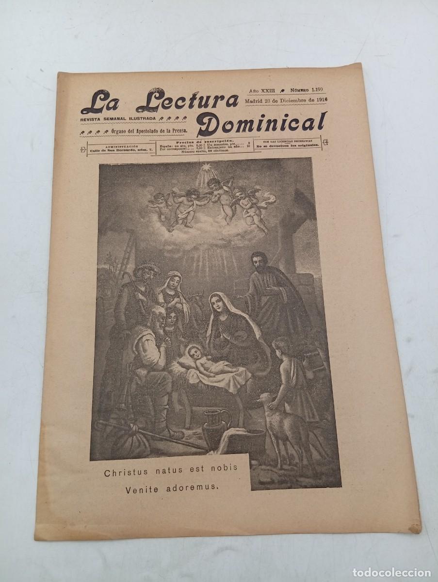 Coleccionismo de revistas y peri&oacute;dicos: LECTURA DOMINICAL. A&Ntilde;O XXIII. N&ordm; 1199. A&Ntilde;O 1916. CHRISTUS NATUS EST NOBIS. FRUTOS DE LA ACCI... LEER