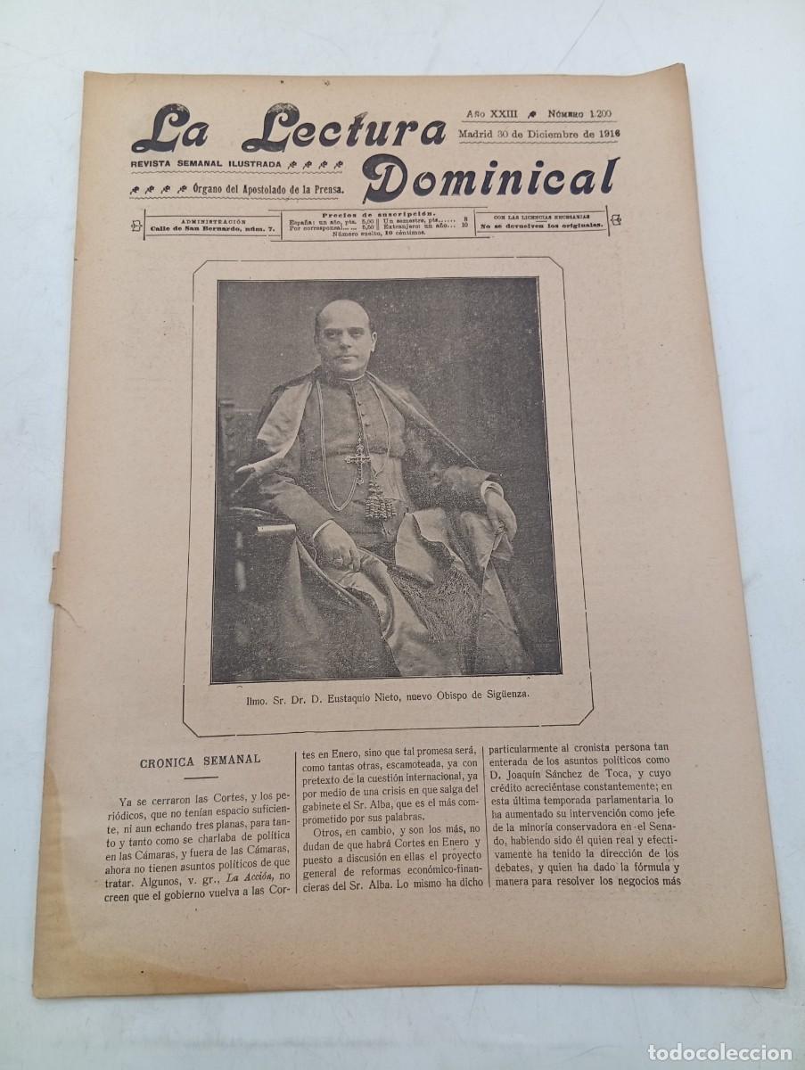 Coleccionismo de revistas y peri&oacute;dicos: LECTURA DOMINICAL. A&Ntilde;O XXIII. N&ordm; 1200. A&Ntilde;O 1916. NUESTRA ACCION EN MARRUECOS. ALBORES DE PAZ... LEER