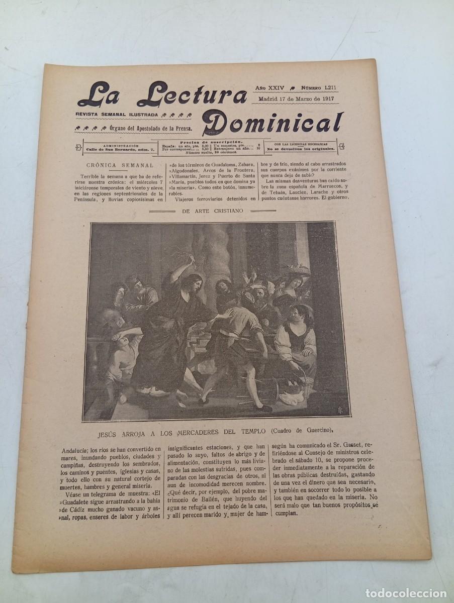 Collection Magazines and Newspapers: LECTURA DOMINICAL. A&Ntilde;O XXIV. N&ordm; 1211. A&Ntilde;O 1917. JESUS ARROJA A LOS MERCADERES DEL TEMPLO. UN... LEER