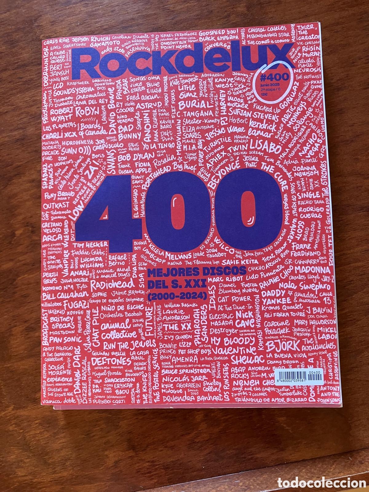 Coleccionismo de revistas y peri&oacute;dicos: Rockdelux 400 Especial mejores discos SXXI.Junio 2025