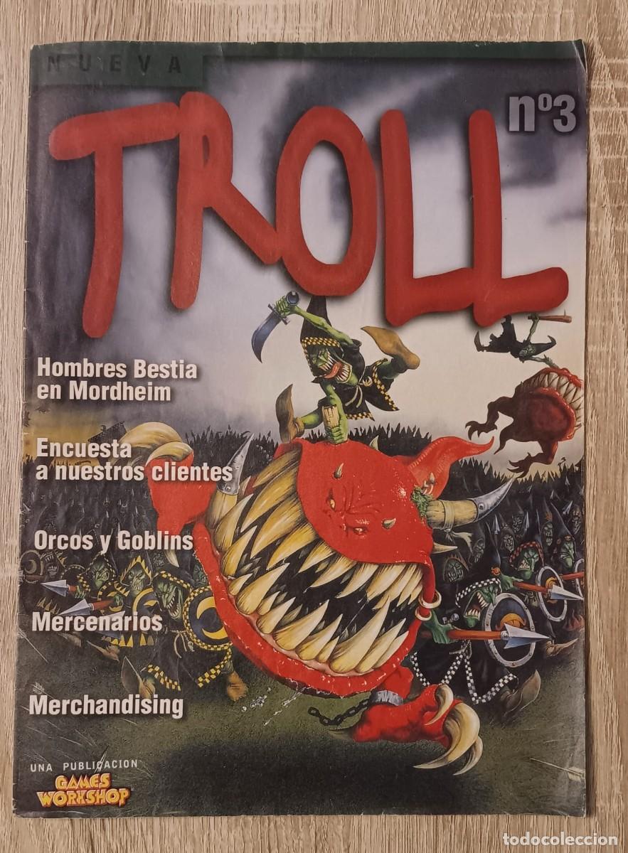 Coleccionismo de revistas y peri&oacute;dicos: REVISTA TROLL NUMERO 3 WARHAMMER GAMES WORKSHOP