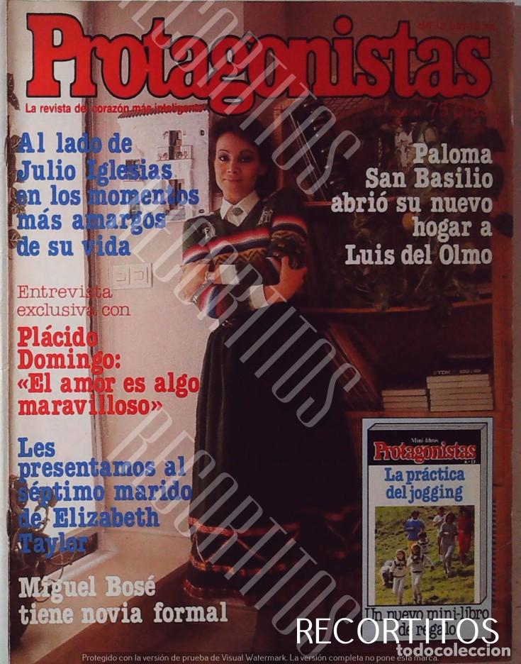 Coleccionismo de revistas y peri&oacute;dicos: recorte portada paloma san basilio evita