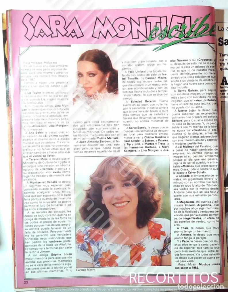 Coleccionismo de revistas y peri&oacute;dicos: carmen maura sara montiel protagonistas