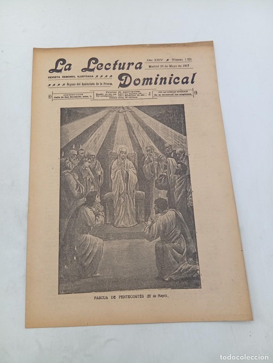 Coleccionismo de revistas y peri&oacute;dicos: LECTURA DOMINICAL. A&Ntilde;O XXIV. N&ordm; 1221. A&Ntilde;O 1917. PASCUA DE PENTECOSTES. FRENTE A LA MASONERIA... LEER