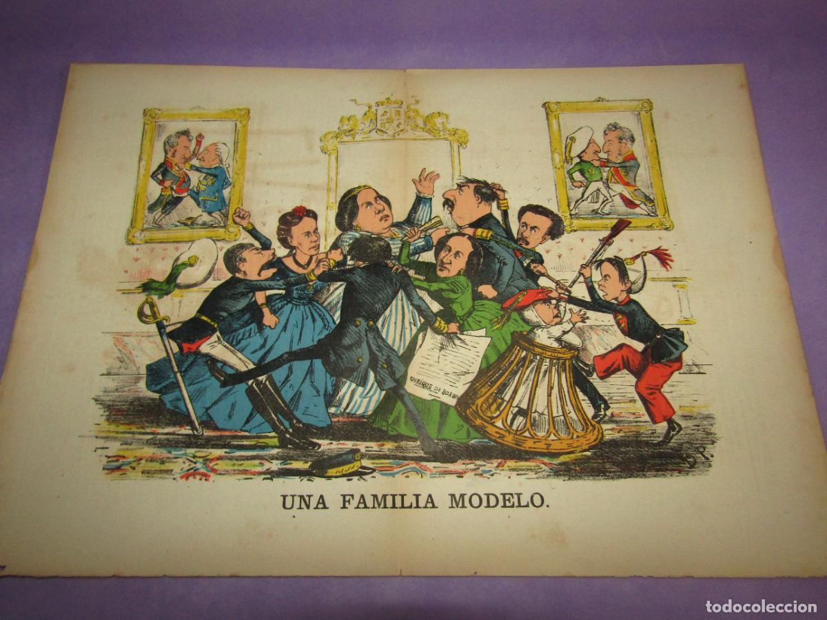 Coleccionismo de revistas y peri&oacute;dicos: Antigua Revista Sat&iacute;rica Liberal y AntiCarlista N&ordm;35 Febrero 1870 *LA FLACA* Constituci&oacute;n Espa&ntilde;ola