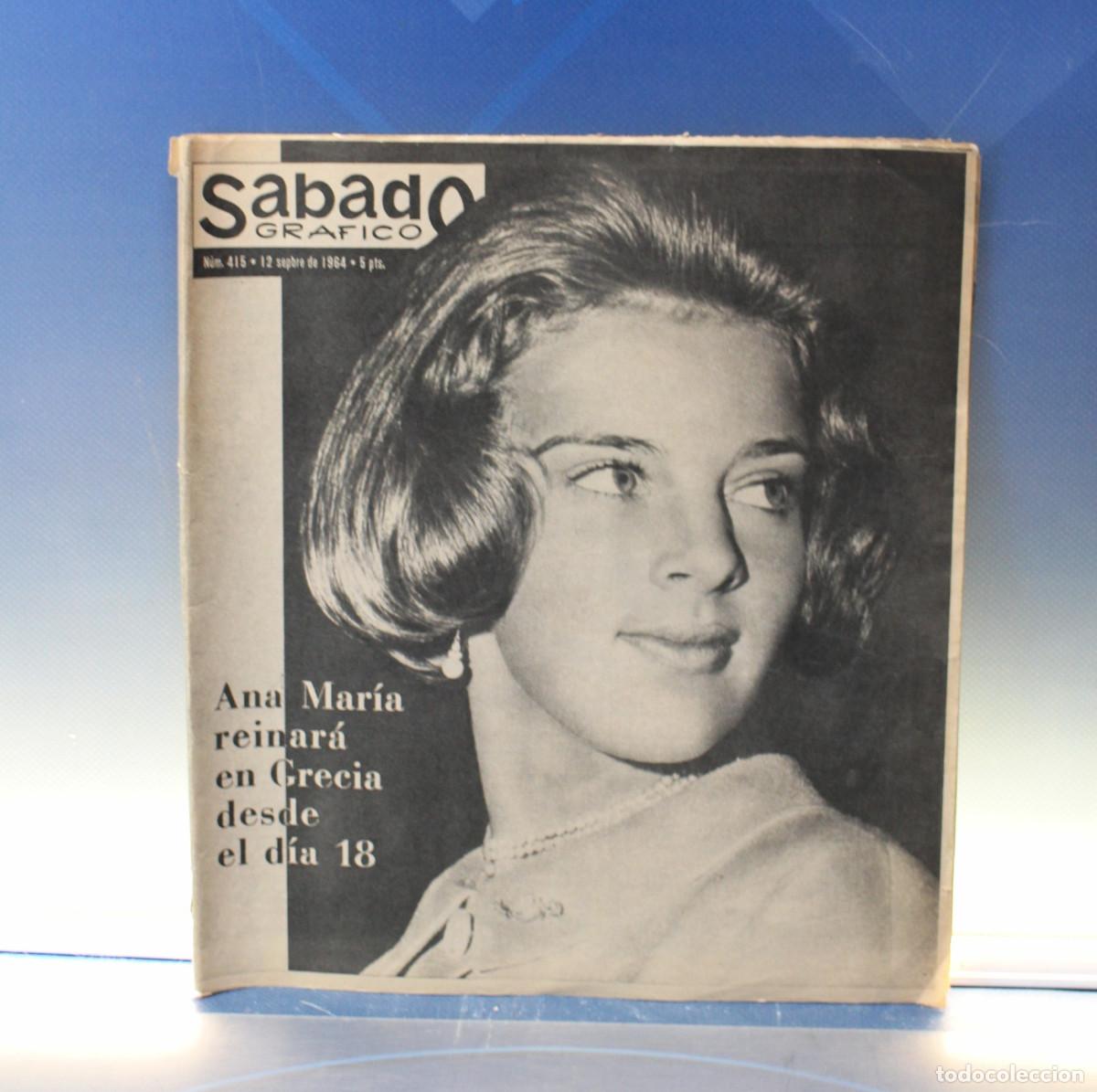 Coleccionismo de revistas y peri&oacute;dicos: S&aacute;bado Gr&aacute;fico 415. 1964. Muy buen estado.