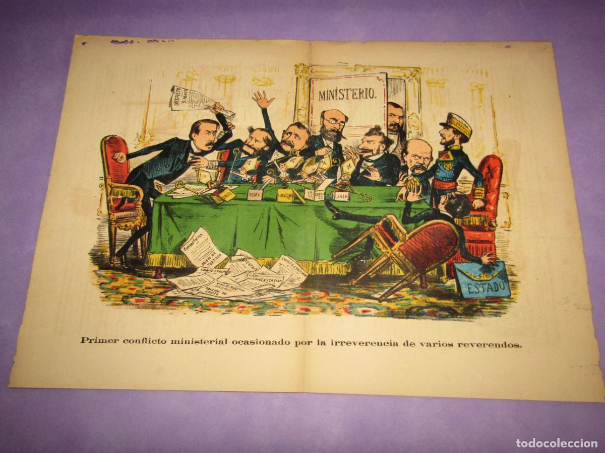 Coleccionismo de revistas y peri&oacute;dicos: Antigua Revista Sat&iacute;rica Liberal y AntiCarlista A&ntilde;o 1, N&ordm;21 de 1869 *LA FLACA* Constituci&oacute;n Espa&ntilde;ola