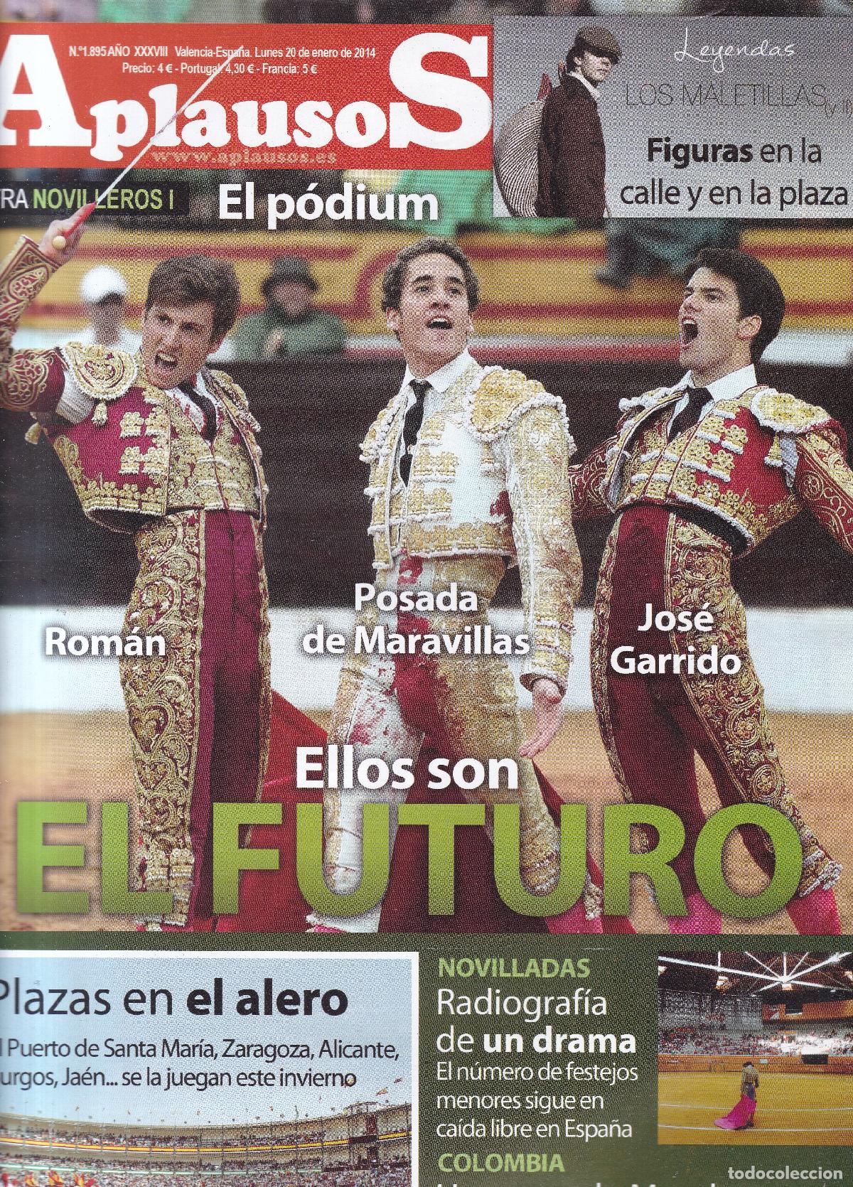 Collection Magazines and Newspapers: REVISTA APLAUSOS - N&ordm; 1895 / LUNES, 20 DE ENERO 2014 - TAUROMAQUIA