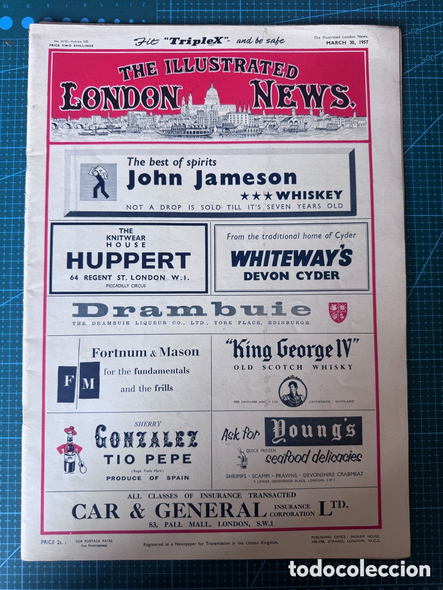 Collection Magazines and Newspapers: Lote 8 Revistas The Illustrated London News (1955-1957) - Completas con Portada