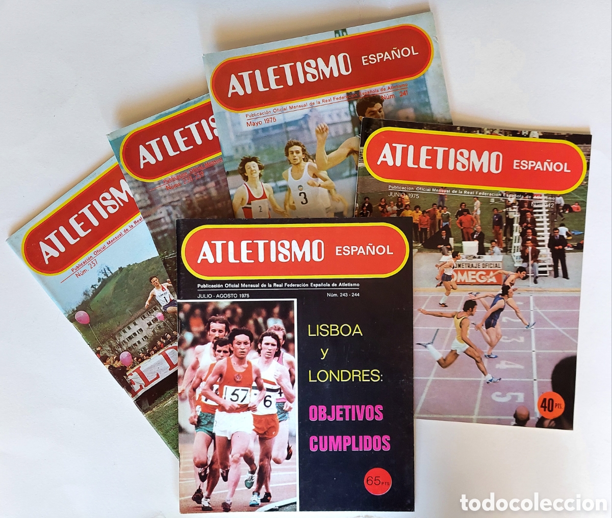 Collection Magazines and Newspapers: REVISTA ATLETISMO ESPA&Ntilde;OL A&Ntilde;O 1975 N&Uacute;MEROS SUELTOS