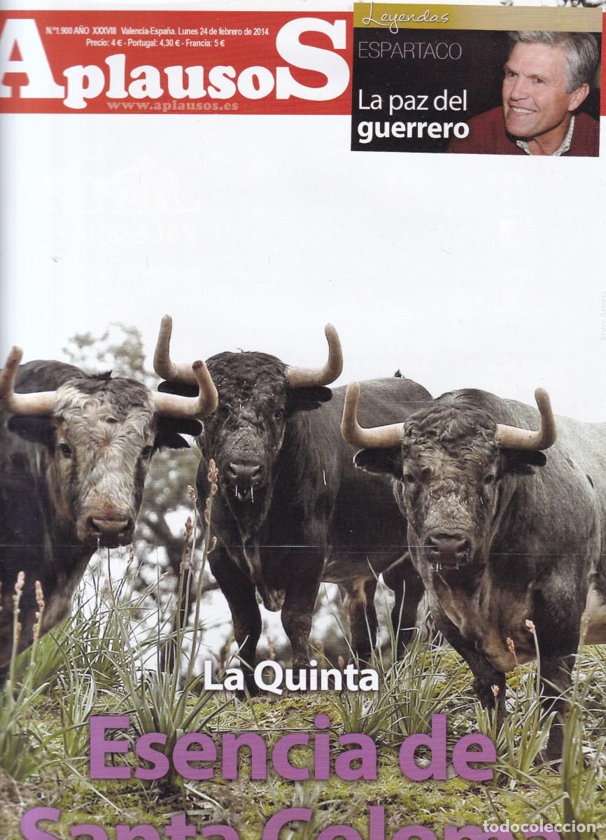Colecionismo de Revistas e Jornais: REVISTA APLAUSOS - N&ordm; 1900 / LUNES, 24 DE FEBRERO DE 2014 - TAUROMAQUIA
