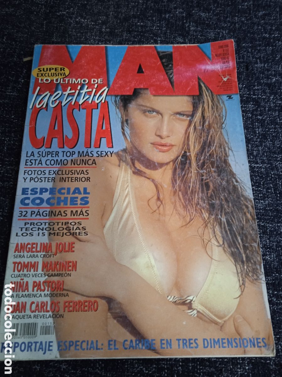 Coleccionismo de revistas y peri&oacute;dicos: MAN N&ordm; 152 JUNIO 2000 ,poster laetitia casta, angelina jolie,ni&ntilde;a pastori, alessia marcuzzi,