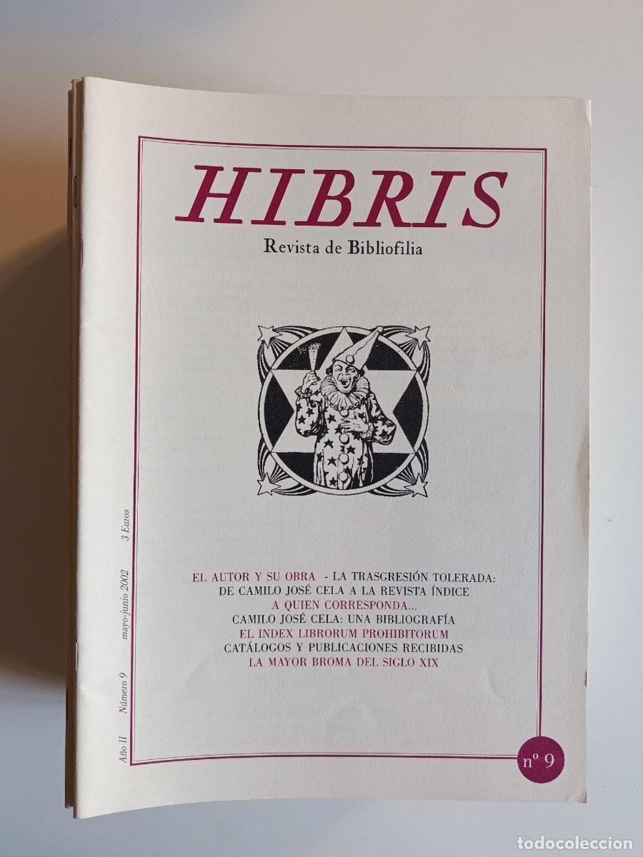 Coleccionismo de revistas y peri&oacute;dicos: HIBRIS N&ordm; 9. REVISTA DE BIBLIOFILIA. 2002.