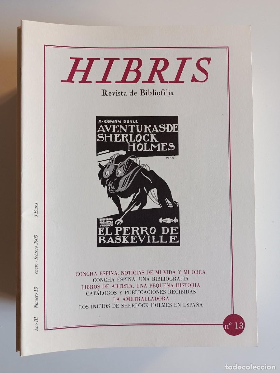 Coleccionismo de revistas y peri&oacute;dicos: HIBRIS N&ordm; 13. REVISTA DE BIBLIOFILIA. 2003