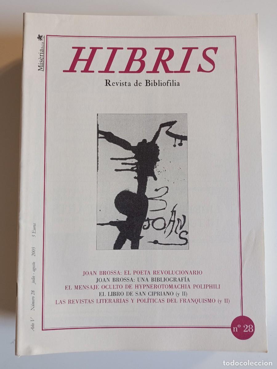 Coleccionismo de revistas y peri&oacute;dicos: HIBRIS N&ordm; 28. REVISTA DE BIBLIOFILIA. 2005