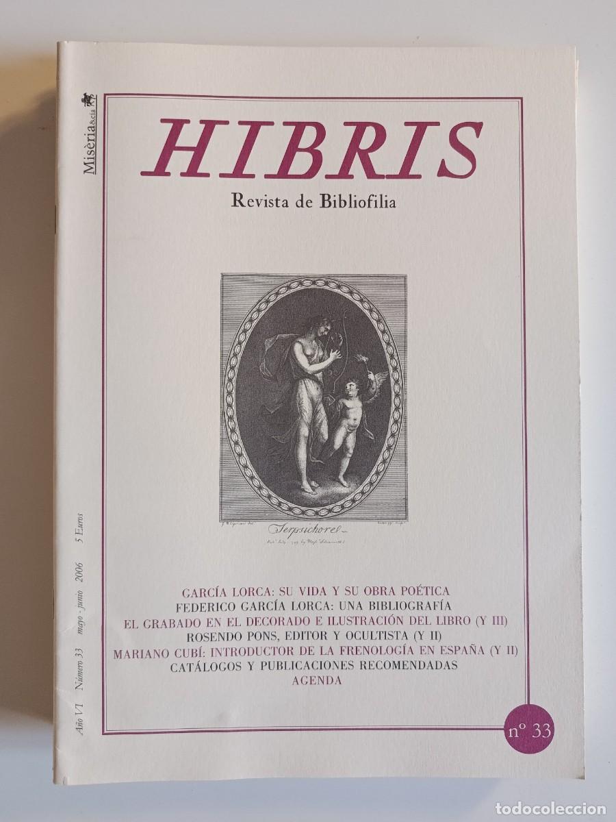 Coleccionismo de revistas y peri&oacute;dicos: HIBRIS N&ordm; 33. REVISTA DE BIBLIOFILIA. 2006