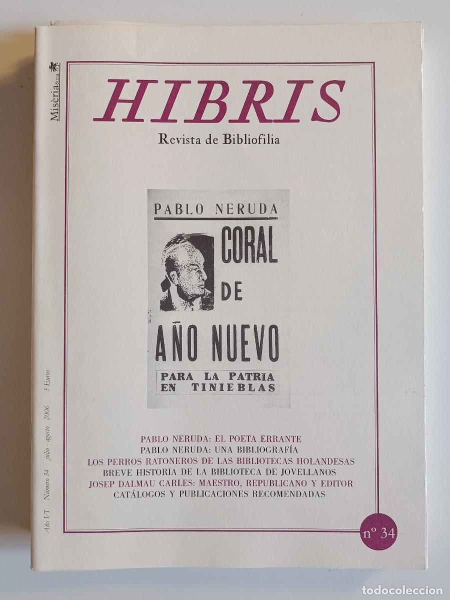 Coleccionismo de revistas y peri&oacute;dicos: HIBRIS N&ordm; 34. REVISTA DE BIBLIOFILIA. 2006