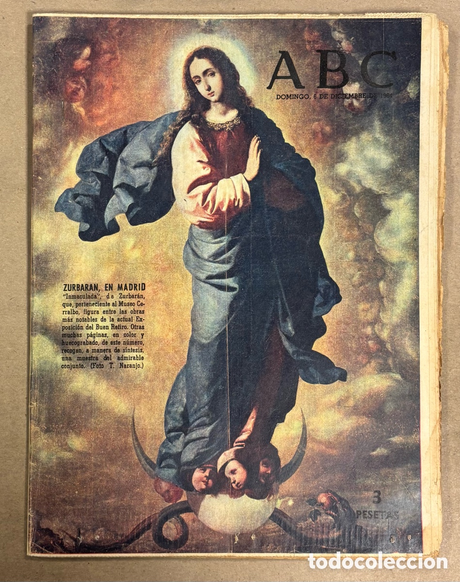 Collection Magazines and Newspapers: ABC (6 DICIEMBRE 1964) ESPECIAL EXPOSICI&Oacute;N ZURBAR&Aacute;N EN MADRID, ATL&Eacute;TICO MADRID - ELCHE,