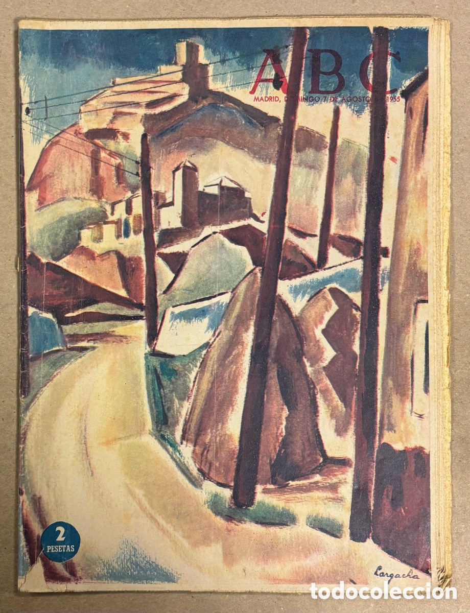 Coleccionismo de revistas y peri&oacute;dicos: ABC (7 AGOSTO 1955) EL MADRID DE RAM&Oacute;N Y CAJAL, DANZAS Y BAILES ESPA&Ntilde;OLES, CARAVAGGIO, MODA