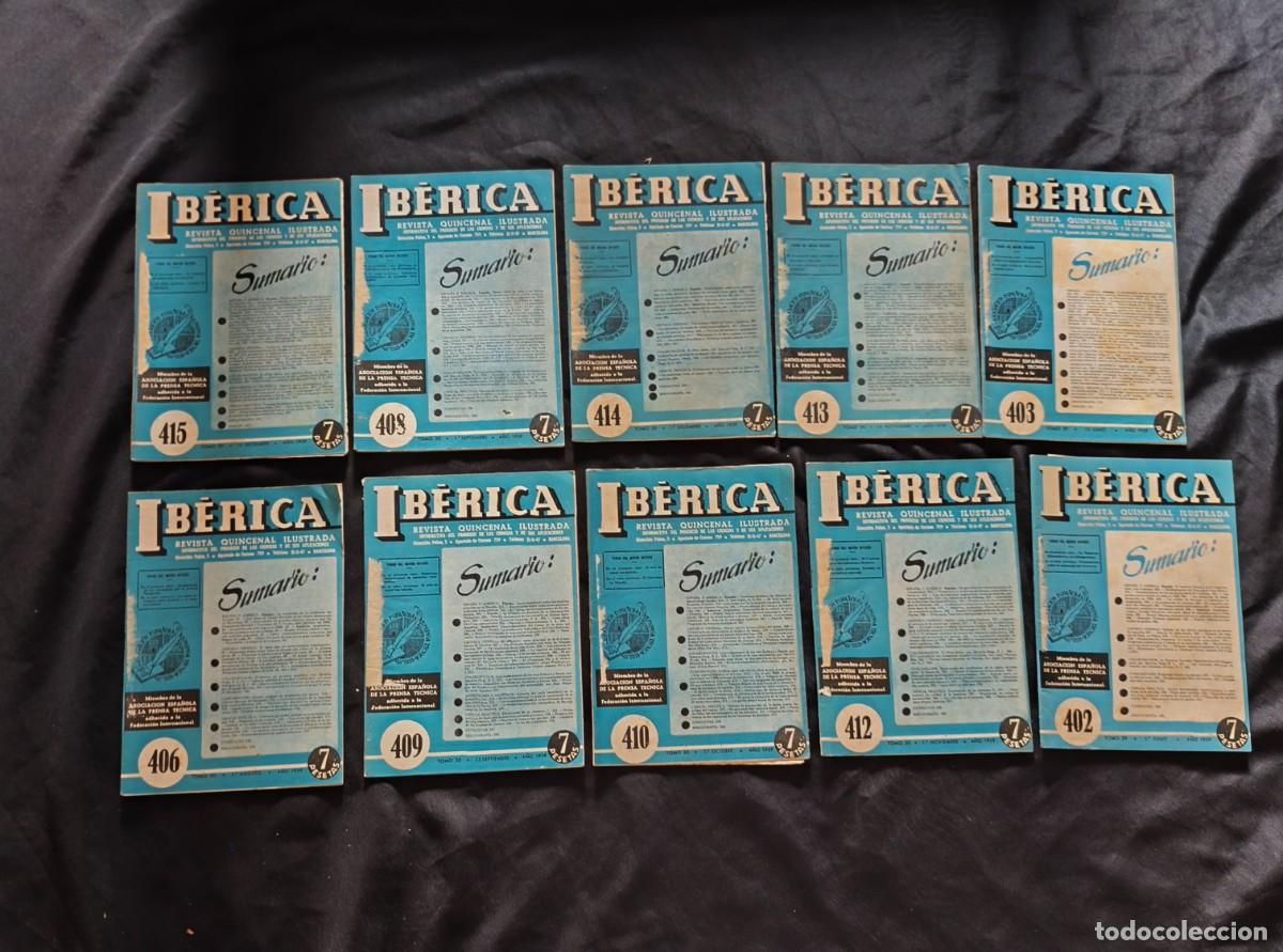 Coleccionismo de revistas y peri&oacute;dicos: Lote 10 revistas Ib&eacute;rica de 1959