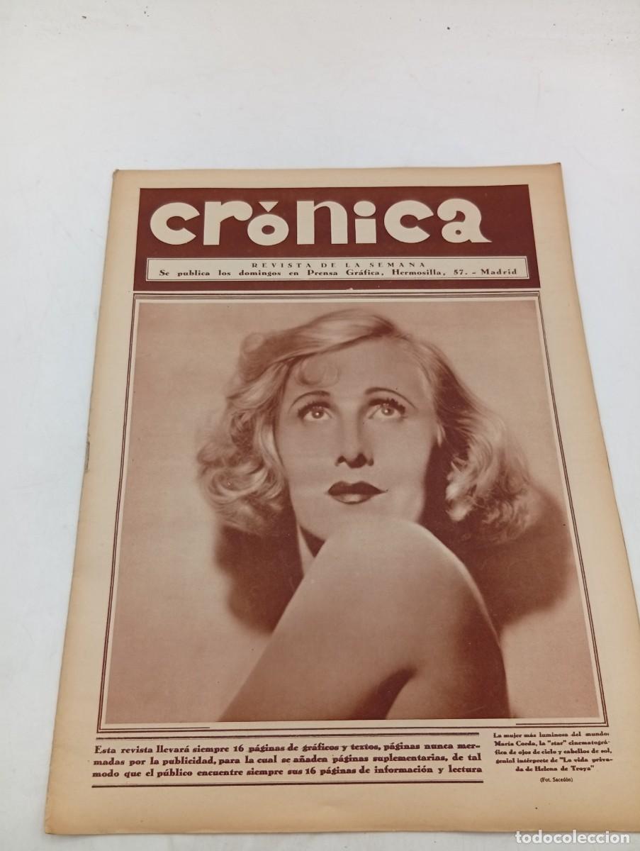 Coleccionismo de revistas y peri&oacute;dicos: CR&Oacute;NICA. REVISTA DE LA SEMANA. A&Ntilde;O 1929. VISITA A TOLEDO DESDE MADRID. COMO TRABAJAN Y VIVEN.. LEER.
