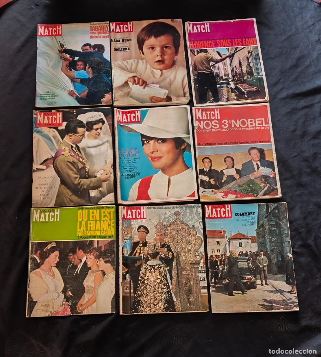Sammeln von Zeitschriften und Zeitungen: Lote de 9 revistas par&iacute;s match