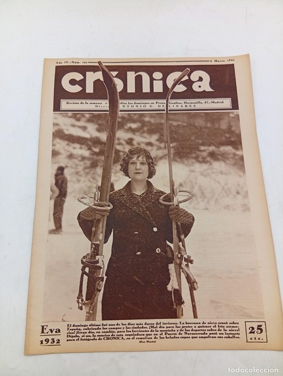 Coleccionismo de revistas y peri&oacute;dicos: CR&Oacute;NICA. REVISTA DE LA SEMANA. N&ordm; 121. MAR 1932. EL TEATRO DE ARTE DE MOSCU, EN MADRID... LEER.