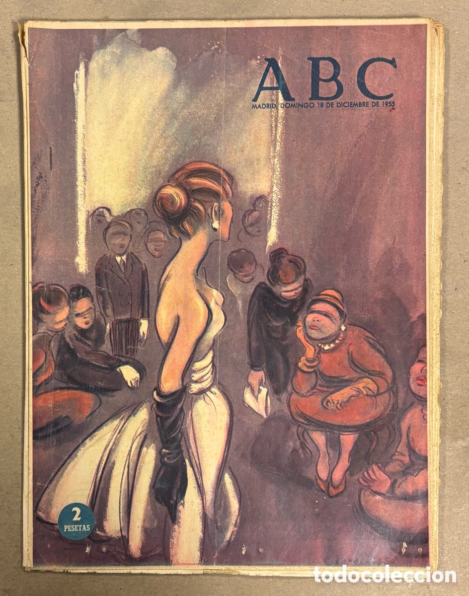Collectionnisme de Revues et Journaux: ABC (18 DICIEMBRE 1955) TAUROMAQUIA DE INVIERNO, REPORTAJE CEUTA, TOMILLO DE LA PARRILLA,&hellip;