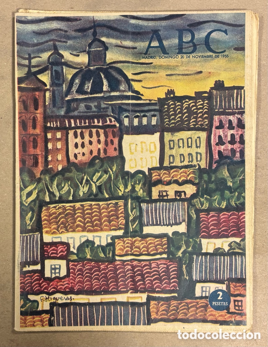 Coleccionismo de revistas y peri&oacute;dicos: ABC (20 NOVIEMBRE 1955) FERNANDO HIGUERAS, LA SANTINA DE LOS PICOS,&hellip;