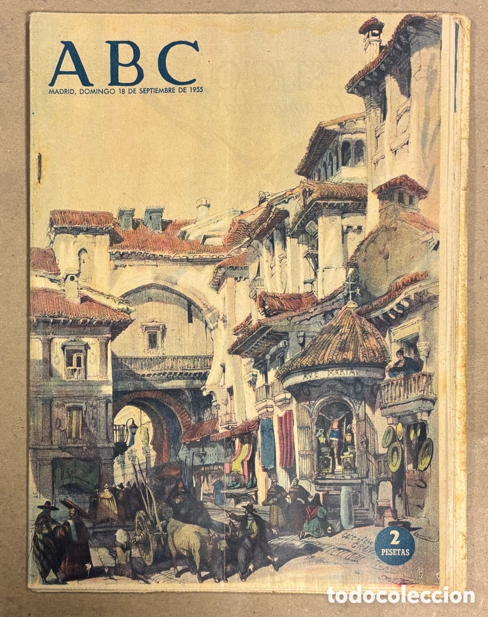 Coleccionismo de revistas y peri&oacute;dicos: ABC (18 SEPTIEMBRE 1955) YUSTE (EXTREMADURA), TENERIFE, GARC&Iacute;A LORCA Y S&Aacute;NCHEZ MEJIAS,&hellip;
