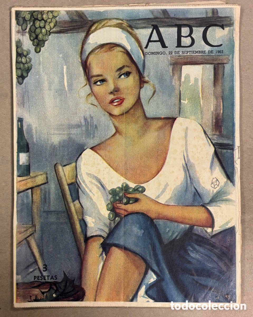 Collezionismo di Riviste e Giornali: ABC (22 SEPTIEMBRE 1963) GEORGES R. HEARST, ACADEMIA RIPOLL&Eacute;S,&hellip;