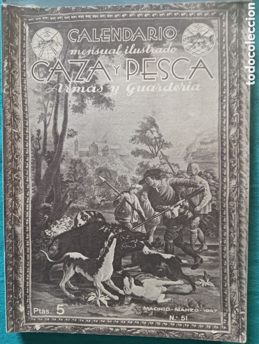 Coleccionismo de revistas y peri&oacute;dicos: Revista caza y pesca marzo de 1947 n&uacute;mero 51