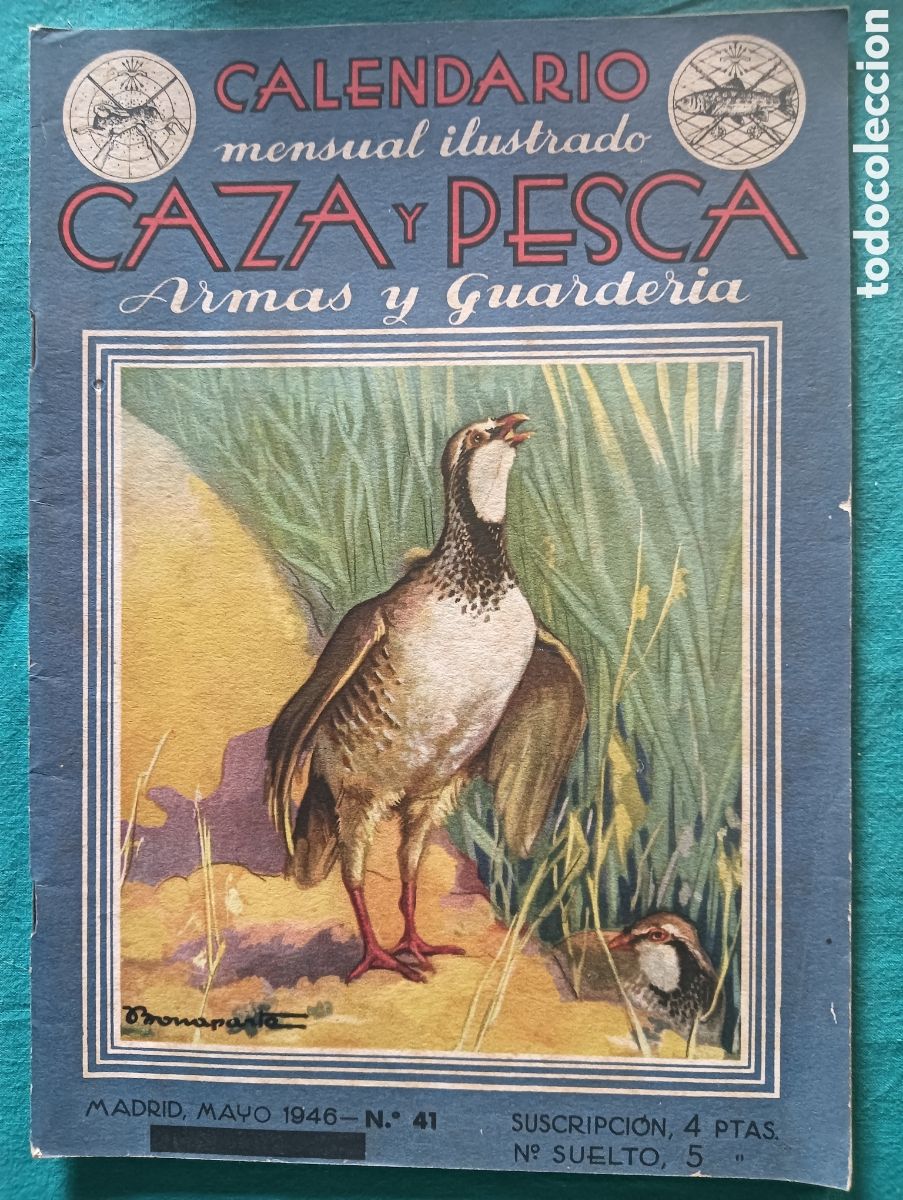 Coleccionismo de revistas y peri&oacute;dicos: Revista caza y pesca mayo de 1946 n&uacute;mero 41