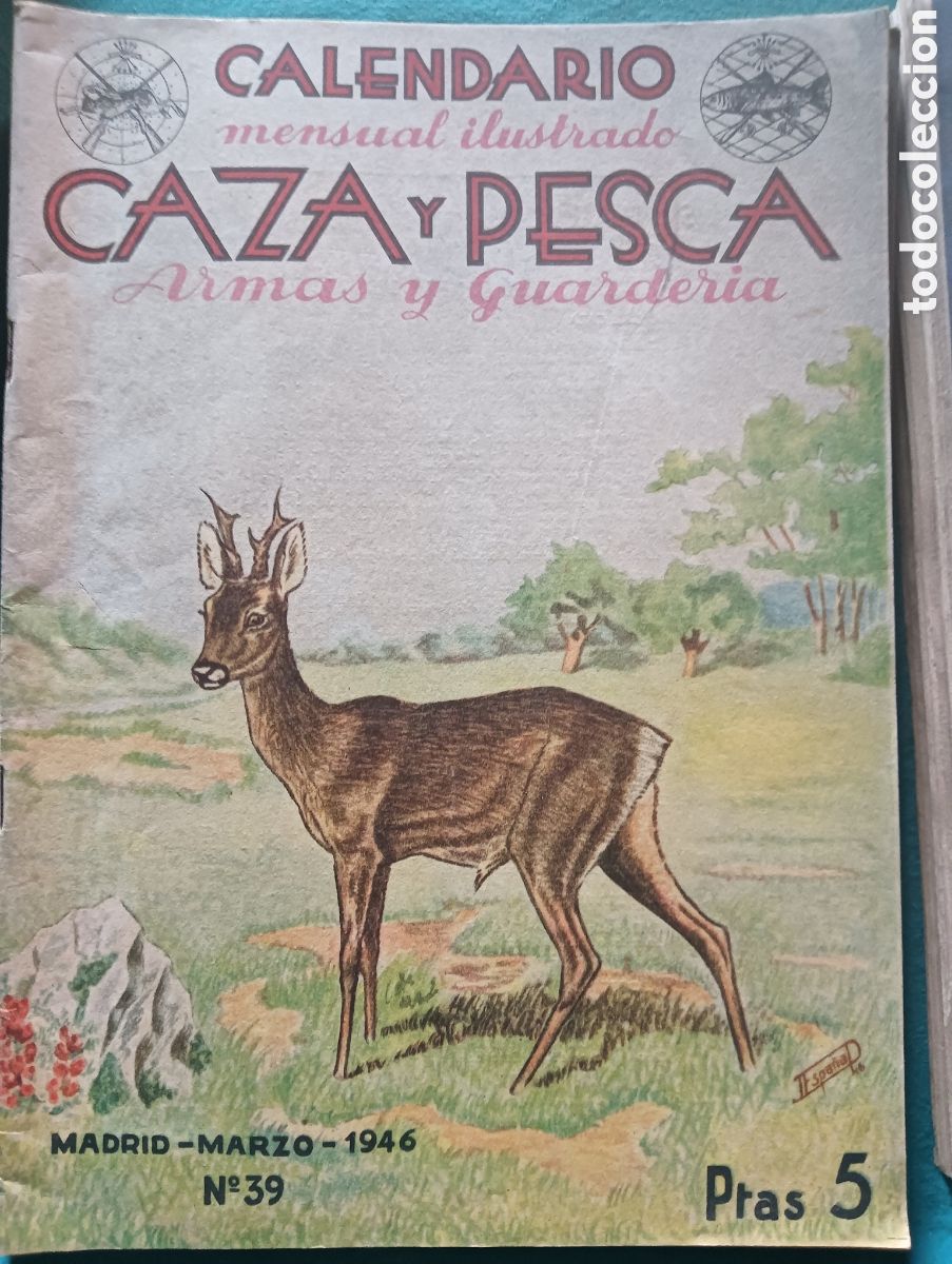 Coleccionismo de revistas y peri&oacute;dicos: Revista caza y pesca marzo de 1946 n&uacute;mero 39