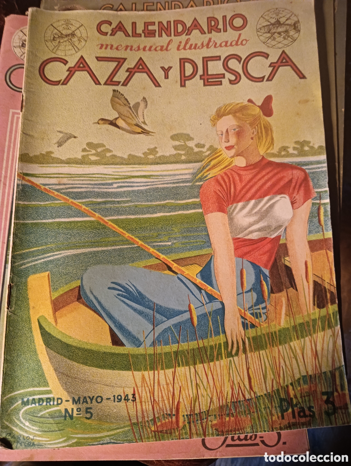Coleccionismo de revistas y peri&oacute;dicos: Revista caza y pesca mayo de 1943 n&uacute;mero 5