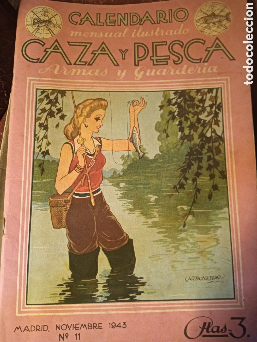 Coleccionismo de revistas y peri&oacute;dicos: Revista caza y pesca noviembre de 1943 n&uacute;mero 11