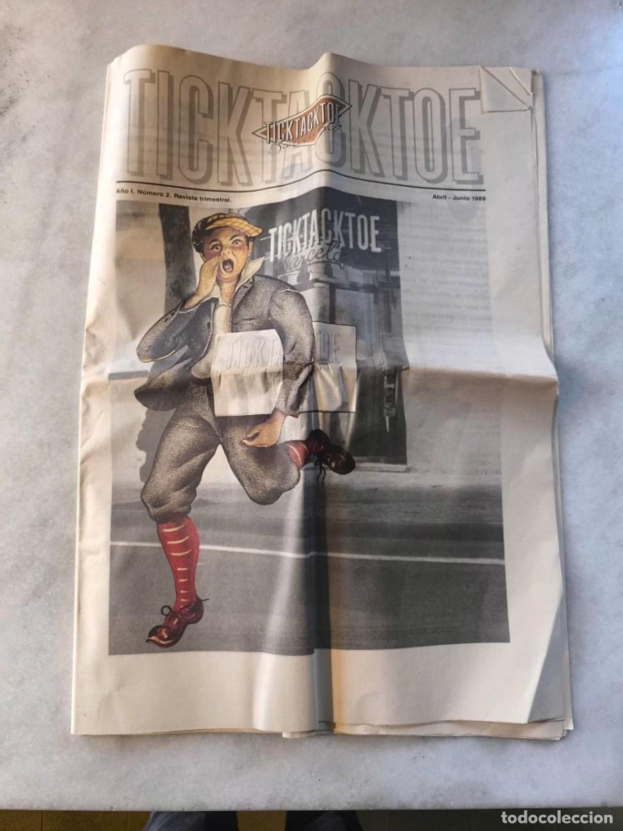Coleccionismo de revistas y peri&oacute;dicos: REVISTA NUMERO 2 DEL BAR DE DISE&Ntilde;O TICKTACKTOE BARCELONA ABRIL 1989, REPORTAJE F ZAPPA. M BARCELO