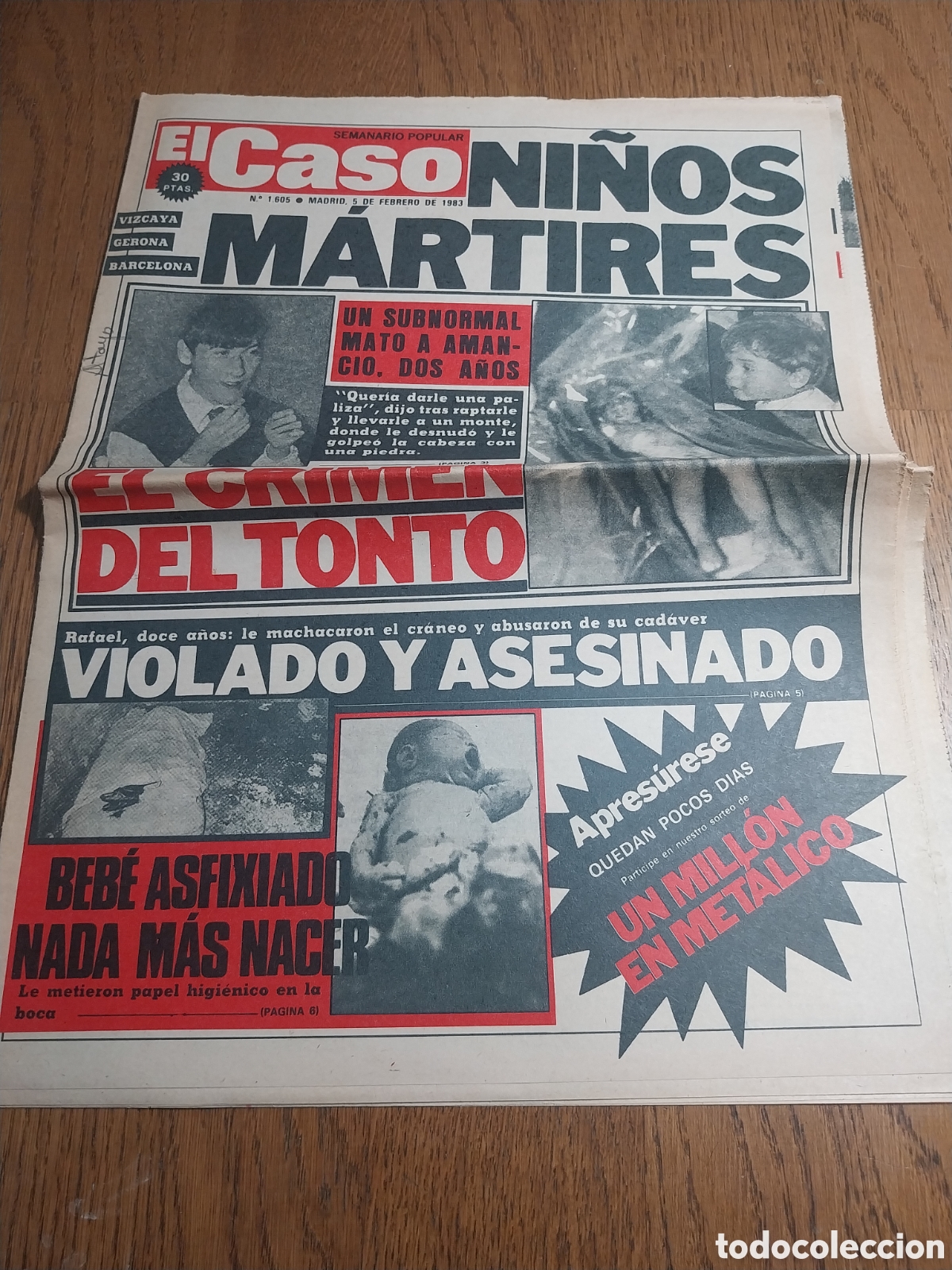 Coleccionismo de revistas y peri&oacute;dicos: EL CASO 1983 VILLANUEVA TRABUCO . LLORET DE MAR
