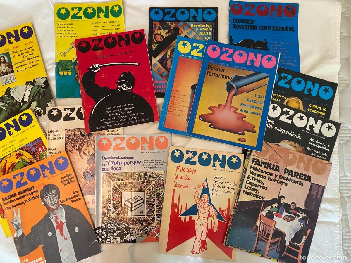 Coleccionismo de revistas y peri&oacute;dicos: 22 n&uacute;meros de la revista contracultural &rdquo;Ozono&rdquo;. Anys 1970