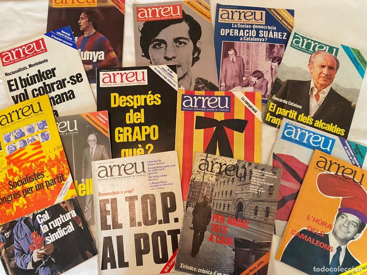 Coleccionismo de revistas y peri&oacute;dicos: Exemplars de la revista catalanista i d'esquerres &rdquo;Arreu&rdquo;, dels anys 70