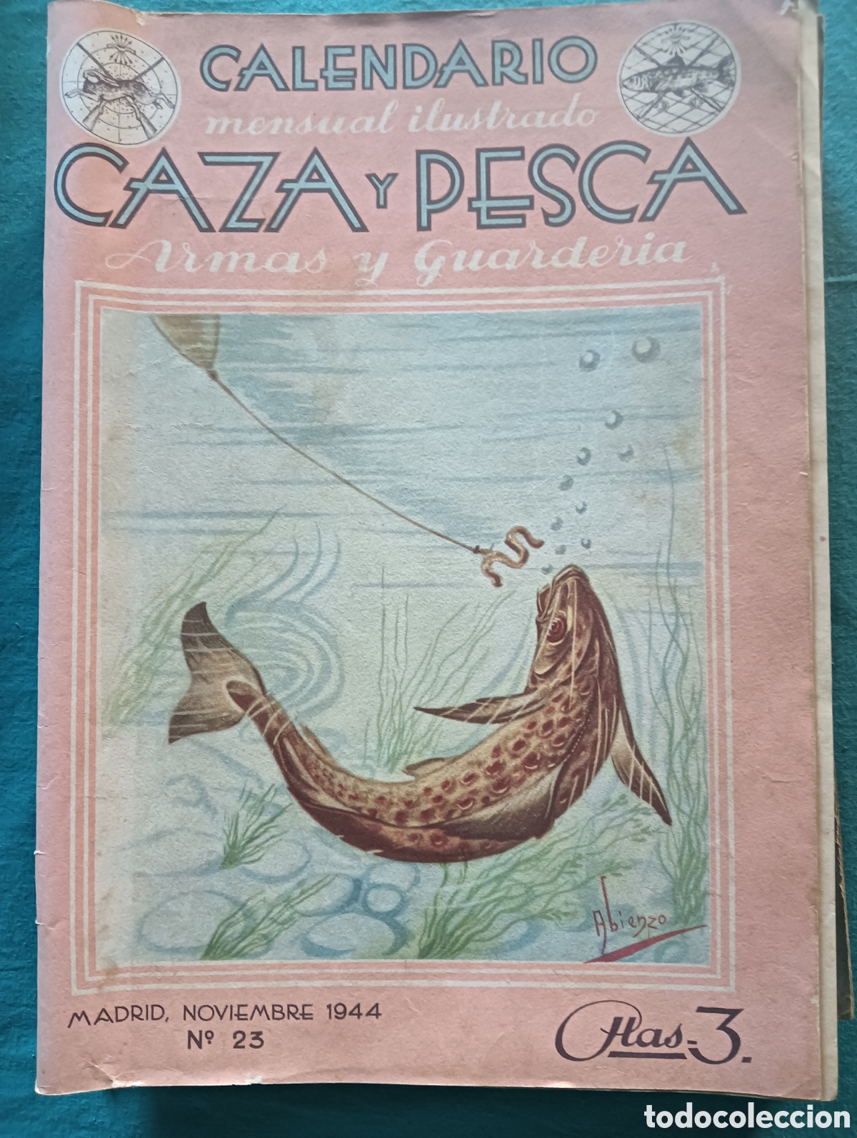 Coleccionismo de revistas y peri&oacute;dicos: Revista caza y pesca n&uacute;mero 23 noviembre de 1944