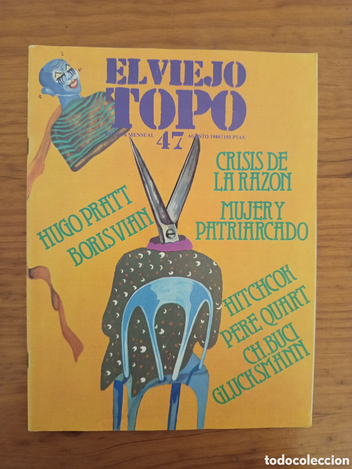 Coleccionismo de revistas y peri&oacute;dicos: REVISTA EL VIEJO TOPO N 47 (AGOSTO 1980) HUGO PRATT / CRISIS DE LA RAZON / HITCHCOK