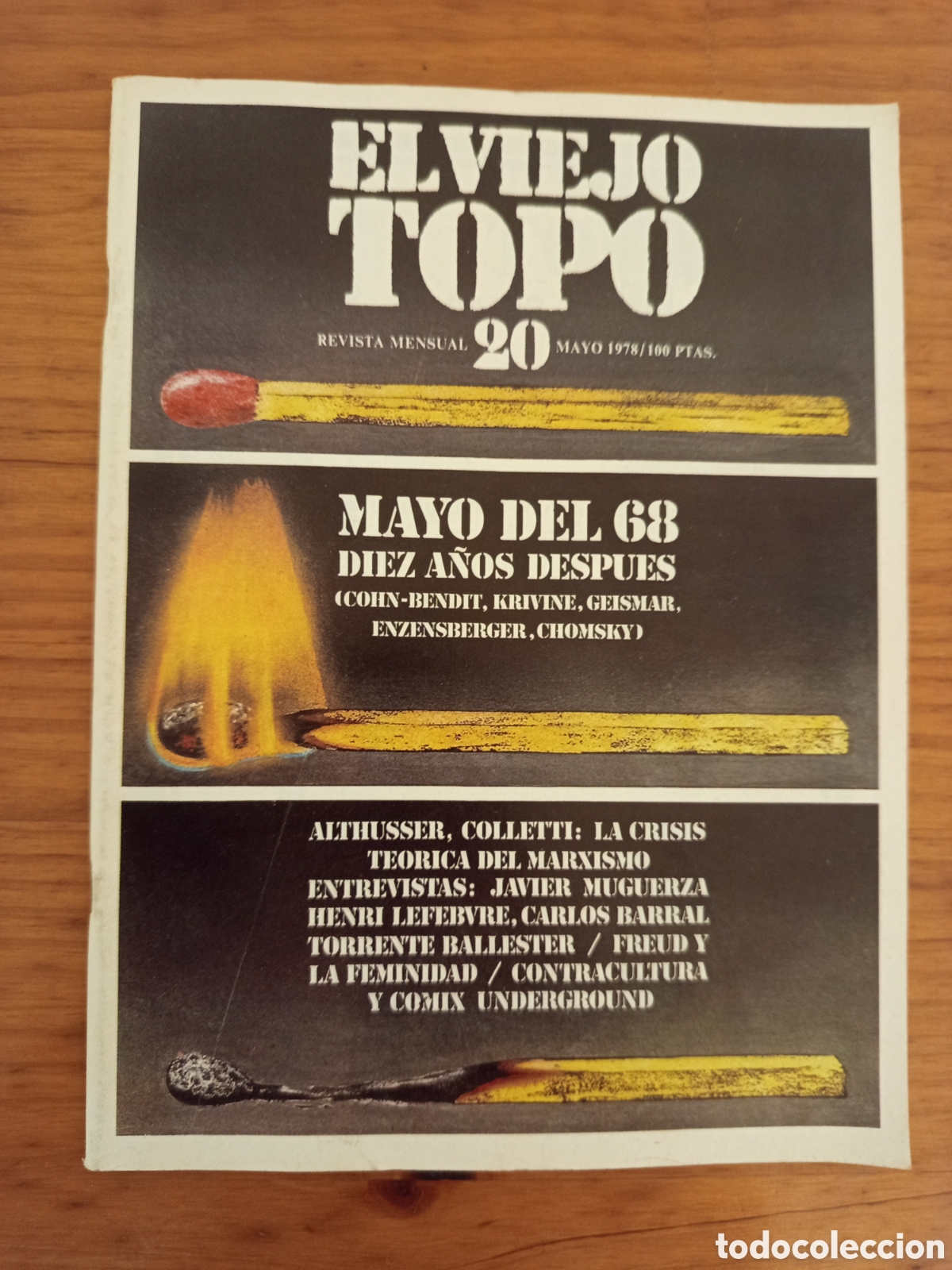 Coleccionismo de revistas y peri&oacute;dicos: REVISTA EL VIEJO TOPO N&deg; 20 (MAYO 1978) MAYO DEL 68. DIEZ A&Ntilde;OS DESPUES