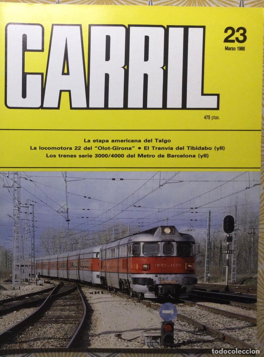 Coleccionismo de revistas y peri&oacute;dicos: REVISTA CARRIL N&Uacute;MERO 23 Marzo 1988