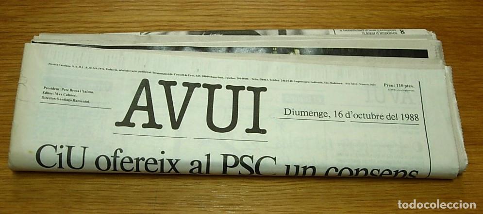 Coleccionismo de revistas y peri&oacute;dicos: Peri&oacute;dico Diari AVUI Domingo 16 Octubre 1988 16/10/1988 MILANO UNDERGROUND JOSE ANTONIO MANZANO