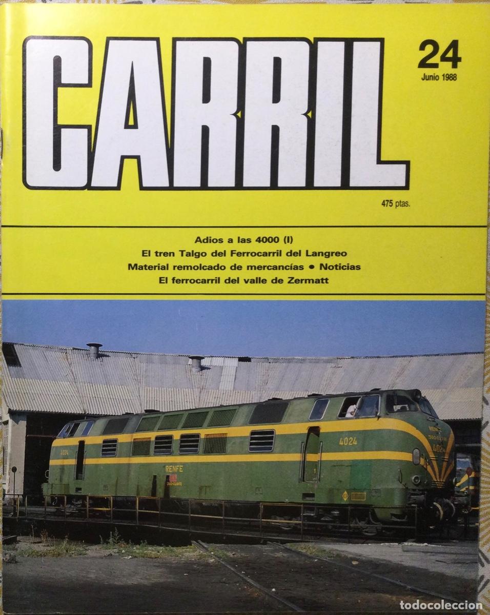 Coleccionismo de revistas y peri&oacute;dicos: REVISTA CARRIL N&Uacute;MERO 24 Junio 1988