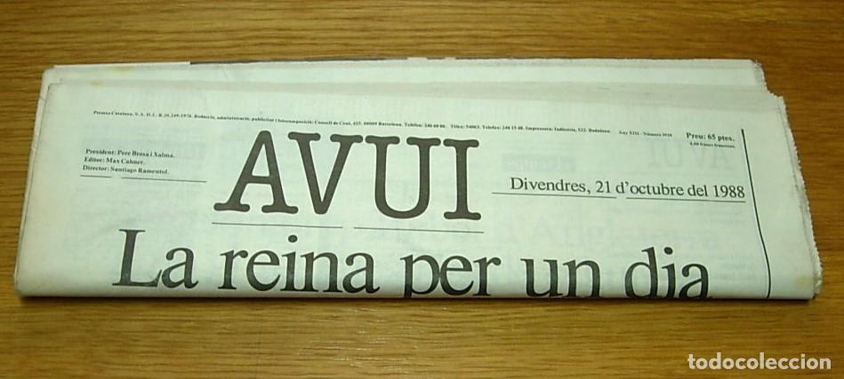 Coleccionismo de revistas y peri&oacute;dicos: Peri&oacute;dico Diari AVUI Viernes 21 Octubre 1988 21/10/1988 ANTONIO FERRANDIS LARRY BIRD LOS SIREX